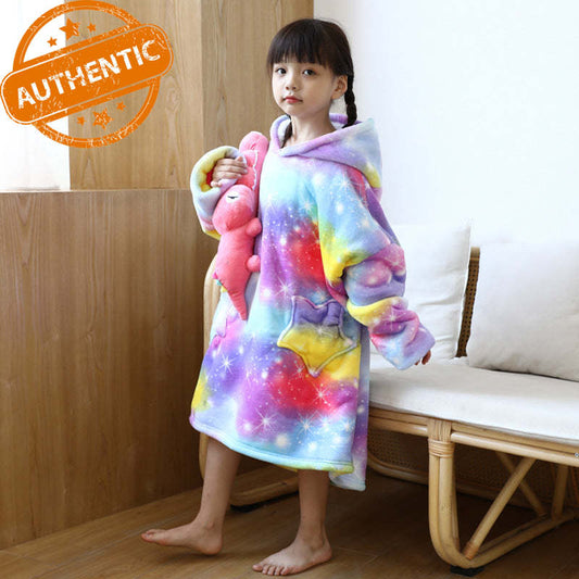 Amazon unveils new TV Hoodie blanket Warm Lazy TV blanket Children's pullover cold robe blanket